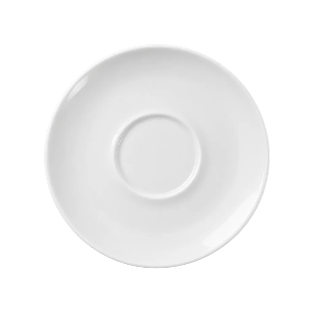 Plato ornamental del juego de café