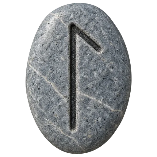 Piedra del juego con el signo de Laguz