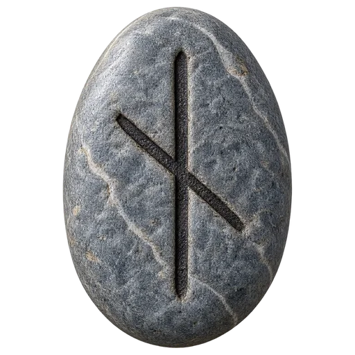 Piedra del juego con el signo de Nauthiz