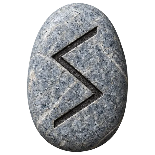 Piedra del juego con el signo de Sowilo