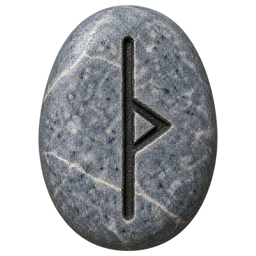 Piedra del juego con el signo de Thurisaz
